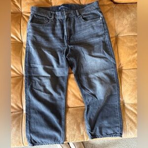 GAP Supersoft Relaxed Straight Crop Denim Jeans